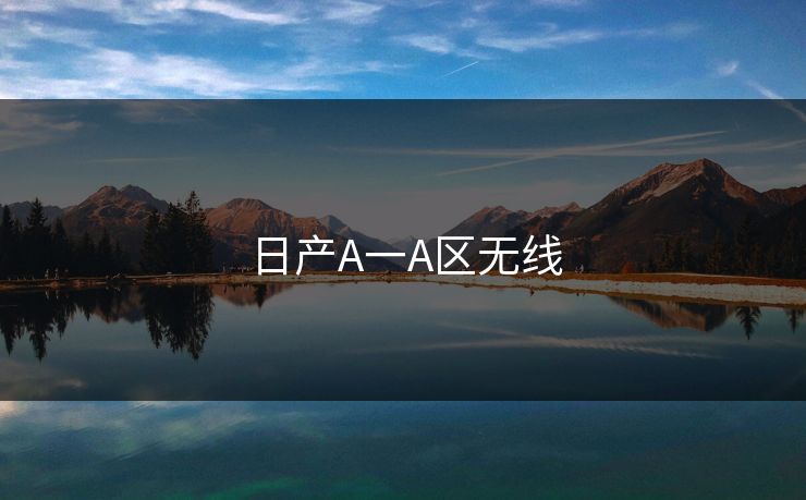 日产A一A区无线