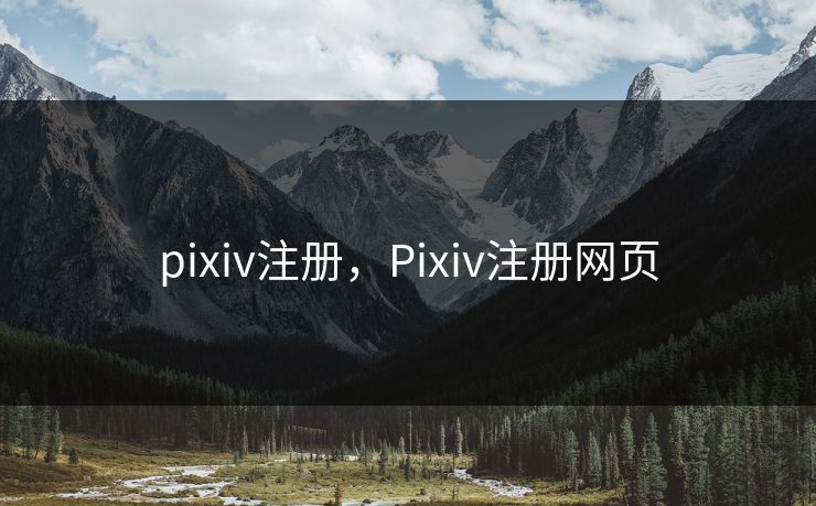pixiv注册,Pixiv注册网页
